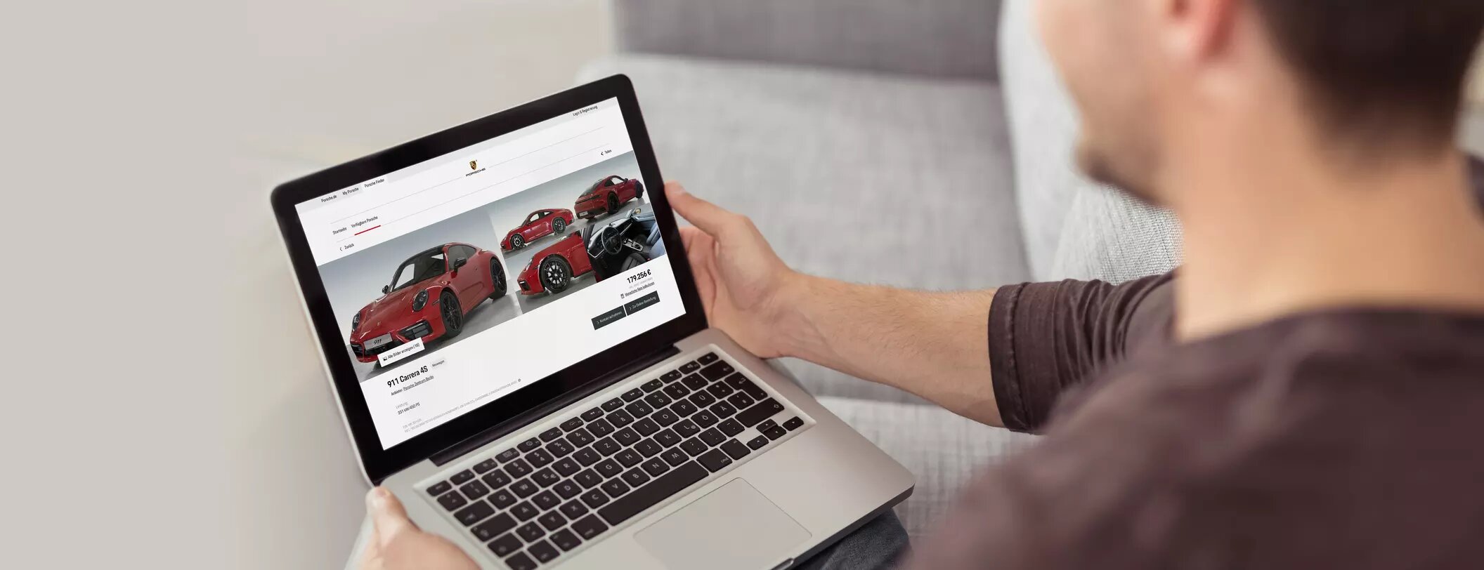 Скриншот официального сайта Порше